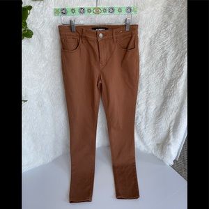 Express Mid Rise Stretch Jeggings Brown Size 2R/2R